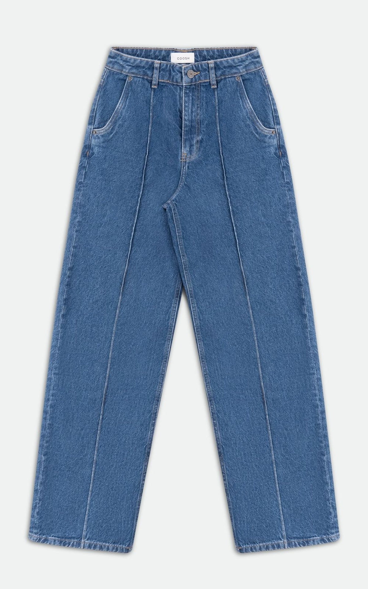 Jeans med raka ben och markerade sömmar